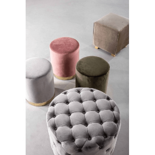 Konte.Design-Pouf-Lucilla-effetto-velluto-rosa-antico-con-fascia-dorata