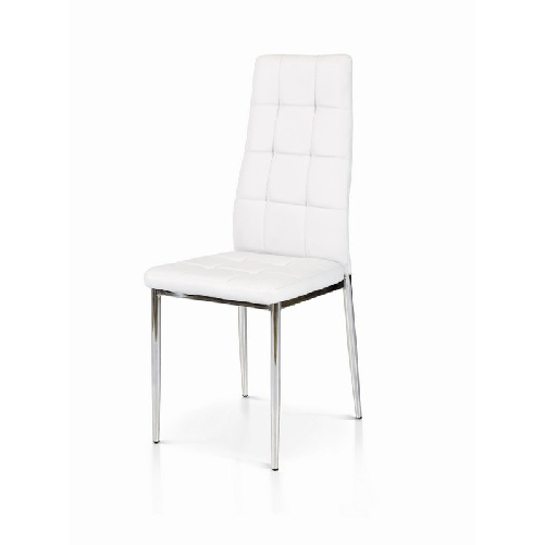 Konte.Design-Set-di-2-sedie-Brooklyn-in-similpelle-bianche-e-struttura-in-metallo-cromato