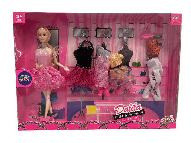 Bambola-con-5-Vestiti-2-Borse-4-Paia-di-Scarpe-e-Accessori-Bambola-Fashion-con-Vestiti-da-Cambiare-Armadio-dei-Sogni-Bambola-con-Gambe-Braccia-Snodabili-Top-Model-Abiti-alla-Moda-Maxi-Scatola-Regalo