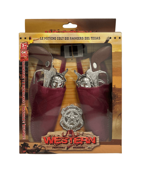 Pistola-Sceriffo-Bambino-Set-2-Pistole-Cow-Boy-2-Fondine-Cinturone-Distintivo-Stella-Sceriffo-Set-Far-West-Pistola-Giocattolo-Set-Vecchio-West-Sceriffo-Cowboy-Set-Giocattolo-per-Bambini-Doppia-Pistola