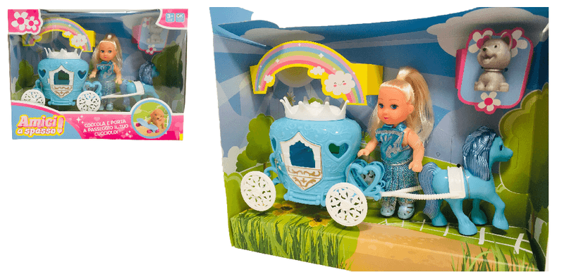 Bambola-Principessa-con-Carrozza-e-Cavallo-Bambola-con-Cucciolo-e-Accessori-Bambola-con-Cavallo-e-Carrozza-dei-Sogni-Bambola-Principessa-dei-Ghiacci-con-Carrozza-e-Cavallo-Amici-a-Spasso