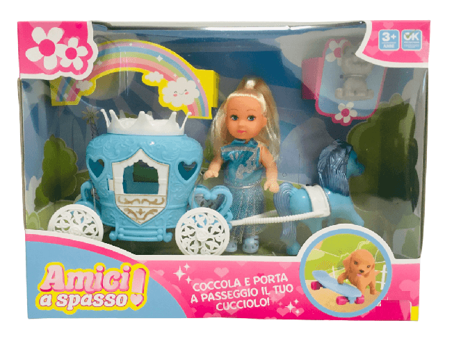 Bambola-Principessa-con-Carrozza-e-Cavallo-Bambola-con-Cucciolo-e-Accessori-Bambola-con-Cavallo-e-Carrozza-dei-Sogni-Bambola-Principessa-dei-Ghiacci-con-Carrozza-e-Cavallo-Amici-a-Spasso
