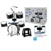 Batteria-Musicale-per-Bambini-con-Sgabello-Tastiera-Elettronica-DJ-Multifunzione-Microfono-con-Asta-Batteria-Bambini-con-Strumenti-Musicali-Effetti-Sonori-Luci-Microfono-Collegamento-MP3-Smartphone