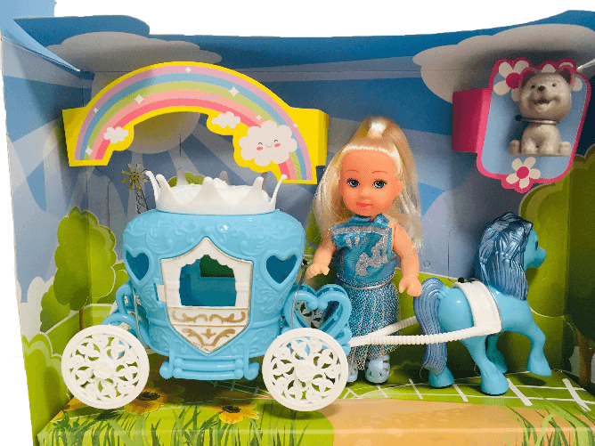 Bambola-Principessa-con-Carrozza-e-Cavallo-Bambola-con-Cucciolo-e-Accessori-Bambola-con-Cavallo-e-Carrozza-dei-Sogni-Bambola-Principessa-dei-Ghiacci-con-Carrozza-e-Cavallo-Amici-a-Spasso