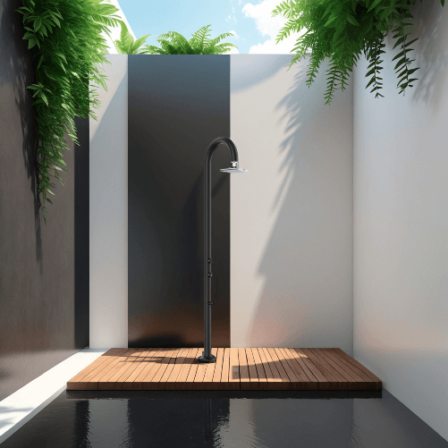 Sined-Luna-Alu-Nera-Led-Doccia-In-Alluminio-Doppio-Attacco-Dacqua-Soffione-Led-Lavapiedi-Nero