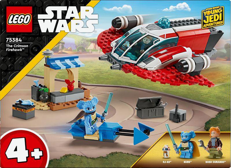 LEGO-Star-Wars-75384-The-Crimson-Firehawk-Starter-Set-con-Astronave-Giocattolo-Speeder-Bike-e-3-Personaggi-Regalo-Bambini-4-