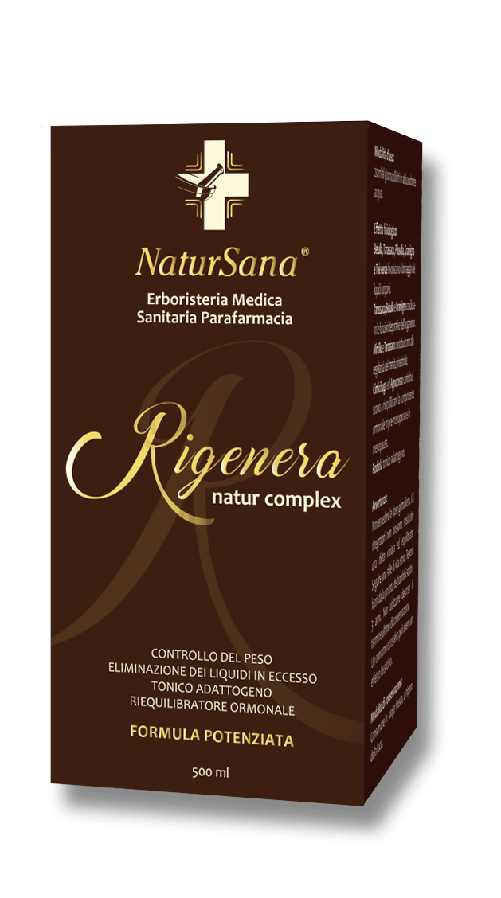 RIGENERA natur complex - Dimagrante, Drenante, Depurativo, Tonico adattogeno, Riequilibrante ormonale - Alto Dosaggio  - 500 ml.