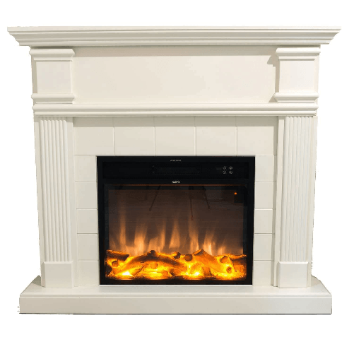 Mpc-Camino-Caldera-Caminetto-Elettrico-Completo-Di-Inserto-Elettrico-1500-w-Effetto-Fiamma-Super-Realisitco-e-Cornce-In-Legno-Mdf-Bianco-Crematelecomando-Incluso