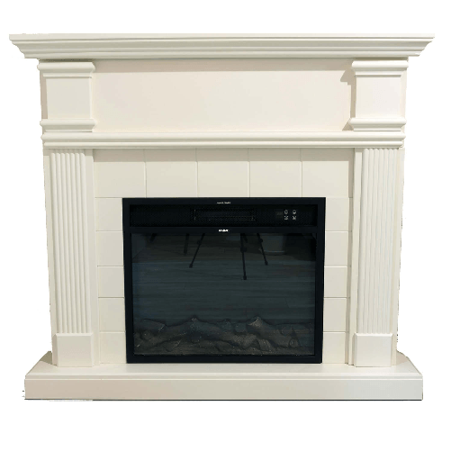 Mpc-Camino-Caldera-Caminetto-Elettrico-Completo-Di-Inserto-Elettrico-1500-w-Effetto-Fiamma-Super-Realisitco-e-Cornce-In-Legno-Mdf-Bianco-Crematelecomando-Incluso