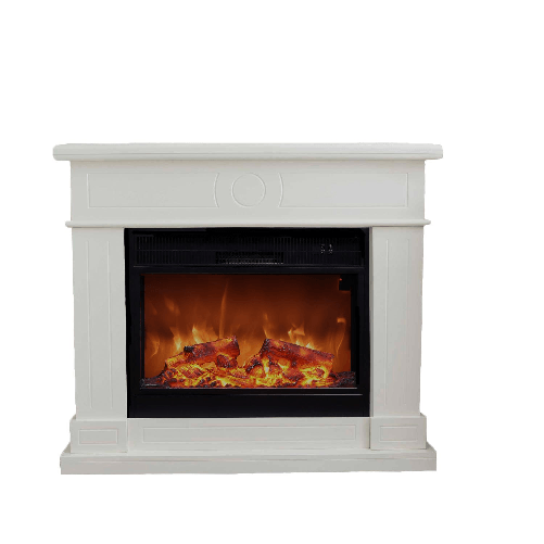 Sined-Camino-Lipari-Camino-Da-Pavimento-Con-Cornice-e-Bruciatore-Elettrico-Da-1500w-Bianco
