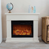 Sined-Camino-Lipari-Camino-Da-Pavimento-Con-Cornice-e-Bruciatore-Elettrico-Da-1500w-Bianco