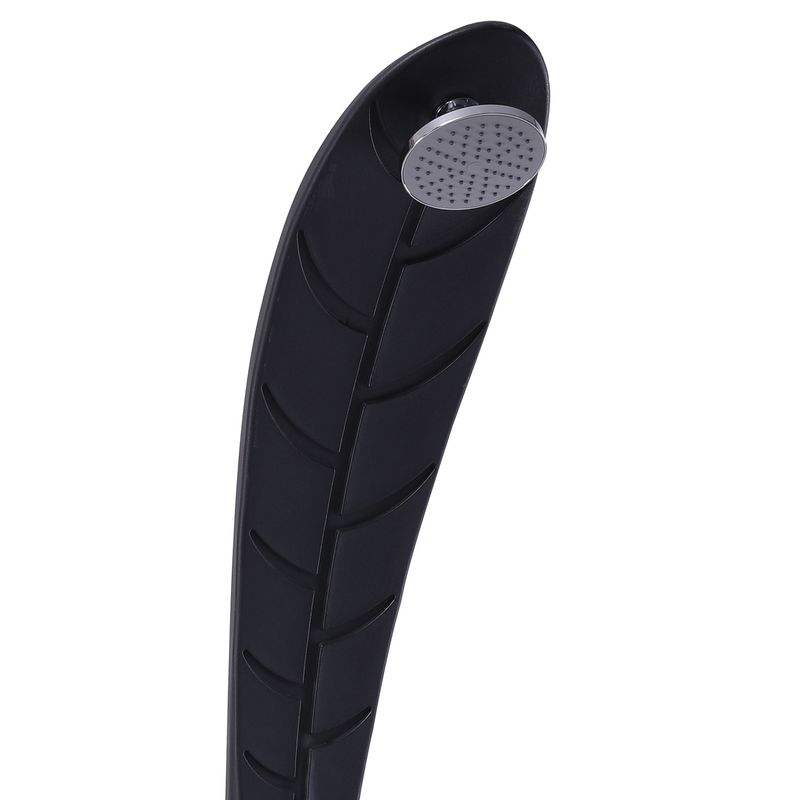 Starmatrix-Foglia-Nera-Doccia-a-Riscaldamento-Solare-Curva-In-Polietilene-Altezza-220-Cm-Nero
