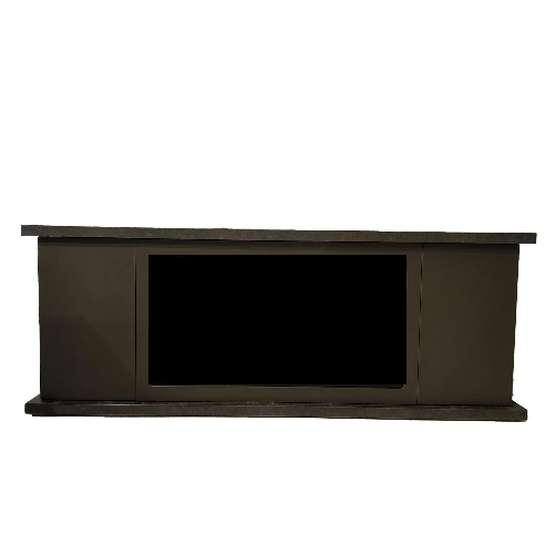 Sined-Mobile-Arosio-150-Antracite-Mobile-In-Legno-Grigio-Scuro-Raffinato-Ed-Elegante-Mobile-Con-Finiture-Struttura-e-Ante-In-Grafite-Ral-7022-Piano-e-Base-In-Tacande-Fatto-a-Mano-Per-Gli-Interni