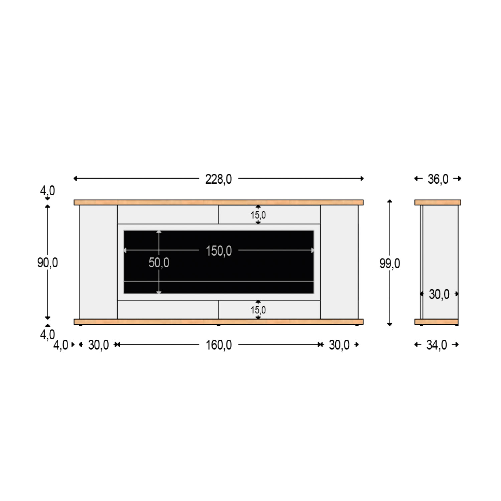 Sined-Mobile-Desio-150-Antracite-Mobile-Installazione-Camino-Elettrico-Sined-Vulture-1500w-Raffinato-Ed-Elegante-Mobile-In-Legno-Finitura-Struttura-e-Ante-In-Grafite-Ral-7022-Piano-e-Base-In-Tacande