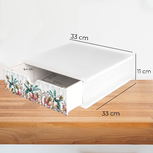 Lupia---Contenitore-Porta-Capsule-e-Cialde-caffe-Cassetto-ORGANIZER-White-BANANA-LEAVES-GREY-33x33-cm-in-legno-per-casa-cucina-angolo-bar-ufficio