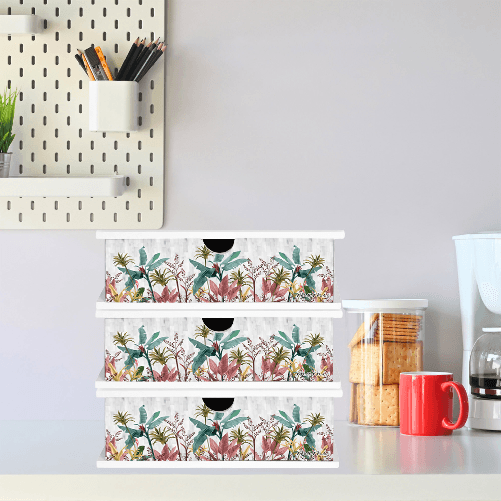 Lupia---Contenitore-Porta-Capsule-e-Cialde-caffe-Cassetto-ORGANIZER-White-BANANA-LEAVES-GREY-33x33-cm-in-legno-per-casa-cucina-angolo-bar-ufficio