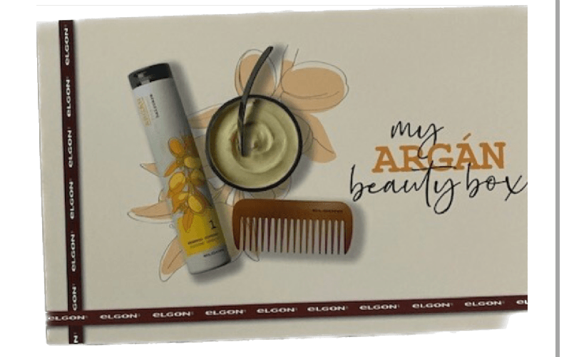 MY ARGAN BEAUTY BOX ELGON  250+250 (SHAMPO MASK) +PETTINE