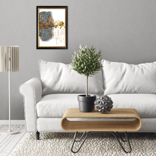 Lupia---Cornice-portafoto-in-legno-da-parete-scura-Nera-con-profilo-Oro-BLACK-GOLD-per-foto-stampe-artistiche-poster-quadri-moderni