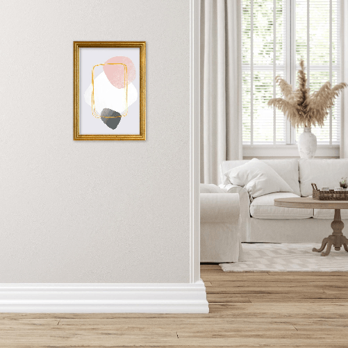 Lupia---Cornice-portafoto-Oro-da-parete-BLITZ-dorata-per-foto-stampe-artistiche-poster-quadri-moderni