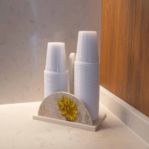 Lupia---Set-3-pezzi-Porta-Bicchieri-Porta-Tovaglioli-e-Porta-Rotolo-in-legno-SHABBY-GIRASOLE