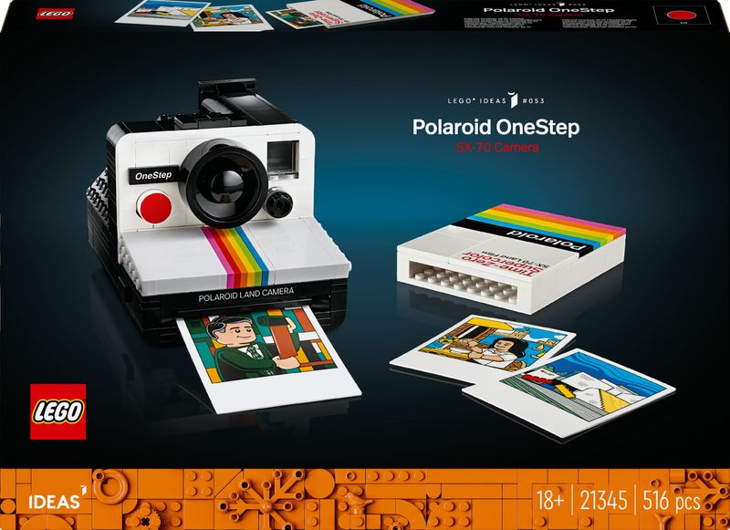 LEGO-Ideas-Fotocamera-Polaroid-OneStep-SX-70-21345-Modellismo-da-Costruire-per-Adulti-Regali-Creativi-Oggetti-da-Collezione