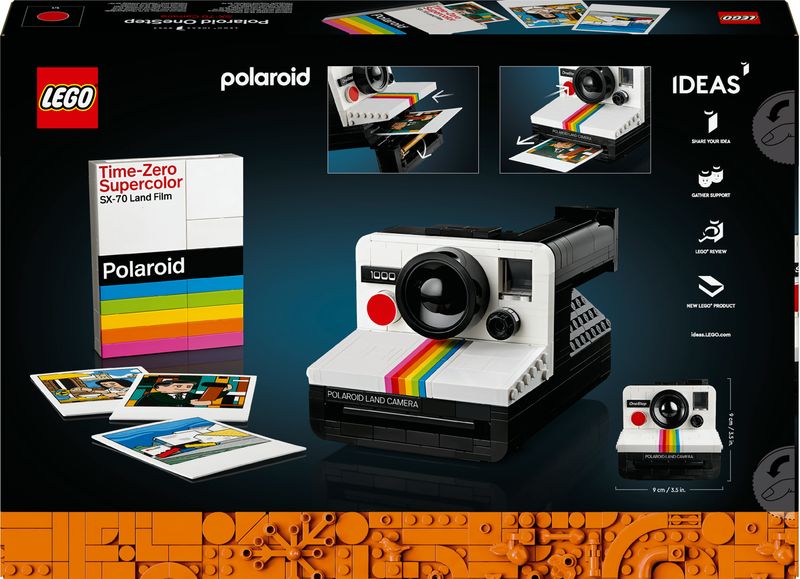 LEGO-Ideas-Fotocamera-Polaroid-OneStep-SX-70-21345-Modellismo-da-Costruire-per-Adulti-Regali-Creativi-Oggetti-da-Collezione