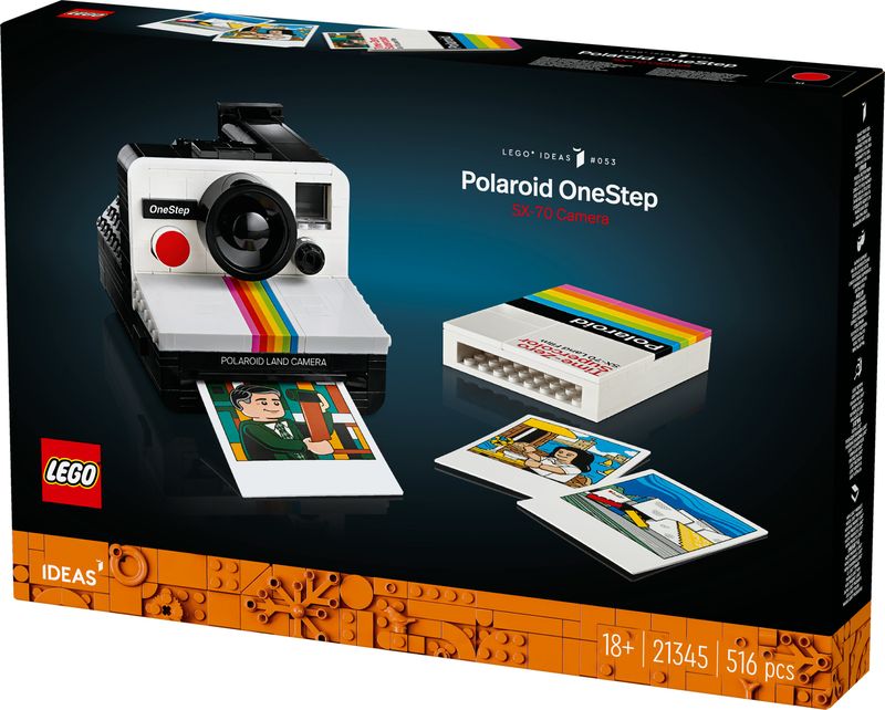 LEGO-Ideas-Fotocamera-Polaroid-OneStep-SX-70-21345-Modellismo-da-Costruire-per-Adulti-Regali-Creativi-Oggetti-da-Collezione