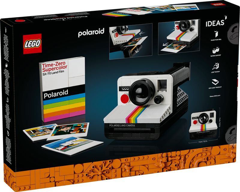 LEGO-Ideas-Fotocamera-Polaroid-OneStep-SX-70-21345-Modellismo-da-Costruire-per-Adulti-Regali-Creativi-Oggetti-da-Collezione