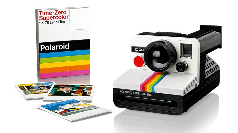 LEGO-Ideas-Fotocamera-Polaroid-OneStep-SX-70-21345-Modellismo-da-Costruire-per-Adulti-Regali-Creativi-Oggetti-da-Collezione