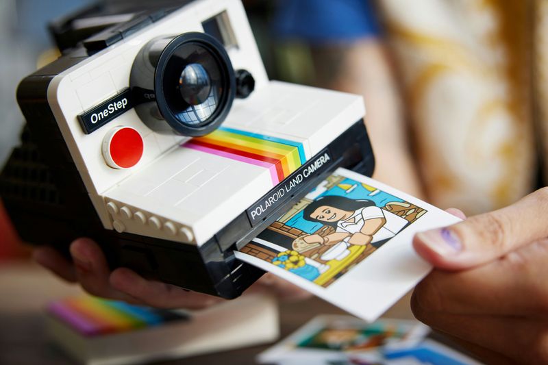 LEGO-Ideas-Fotocamera-Polaroid-OneStep-SX-70-21345-Modellismo-da-Costruire-per-Adulti-Regali-Creativi-Oggetti-da-Collezione