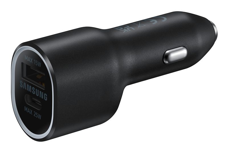 Samsung-EP-L4020-Caricatore-da-Viaggio-per-Auto-40W-2-Porte-USB-e-USB-C-Nero