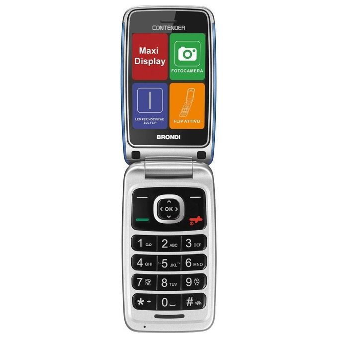 Brondi-Telefono-Cellulare-Contender-Blu-Metal-Ds-Ita