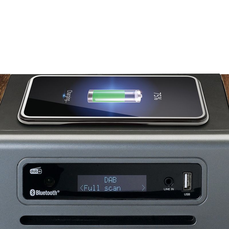 Lenco-MC-175-Impianto-Compatto-Dab-e-FM-Lettore-CD-MP3-Bluetooth-2-x-USB-Caricatore-Qi-Argento
