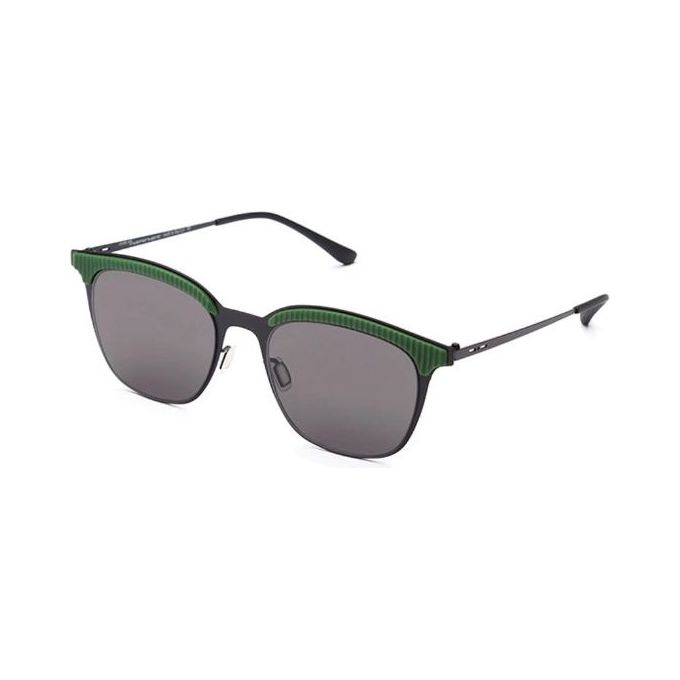 Italia-Independent-Occhiali-da-Sole-Mod-0258-THIN-METAL-BASE-2-BLACK-UOM-Unisex-con-Lenti-Grigie-Antigraffio-e-Antiriflesso