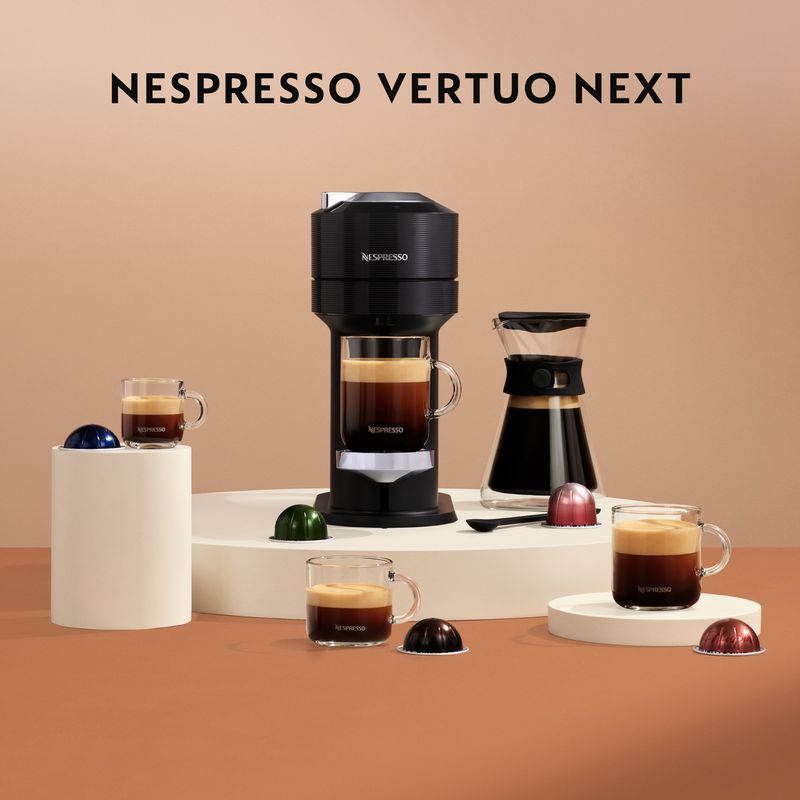 KRUPS-XN-910-B-Nespresso-Vertuo-Next-Macchina-per-Caffe--Semi-Automatica-Modello-Grigio-con-Capacita--di-1.1-Litro