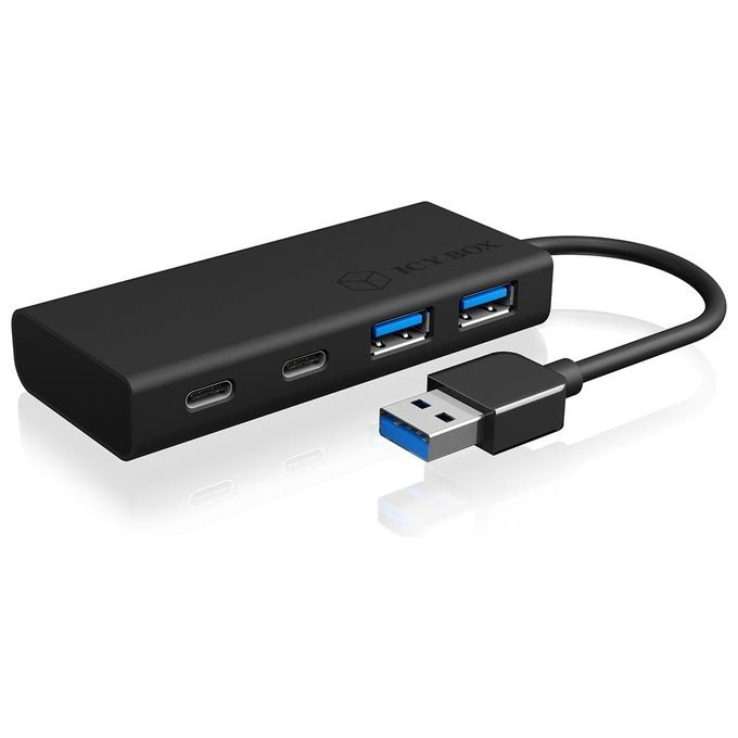 Raidsonic ICY BOX IB-HUB1426-U3 USB 3.2 Gen 1 (3.1 Gen 1) Type-A 5000 Mbit/s Nero