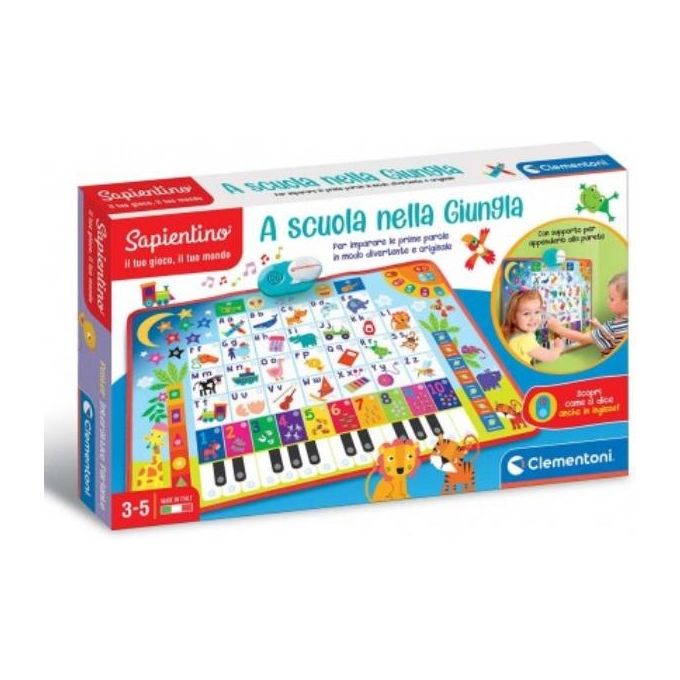 Clementoni-Sapientino-Poster-Interattivo-Parlante-A-Scuola-nella-Giungla
