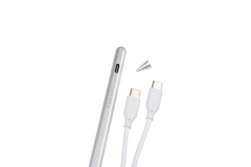 Tucano-Stylus-Pencil-Penna-Capacitiva-Attiva-per-iPad-Silver