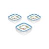 SNIPS-Set-Contenitori-per-Alimenti-SnipSlock-Trasparente-e-Blu-4-Pezzi-con-Chiusura-Ermetica-Ideali-per-Conservazione-Freschezza