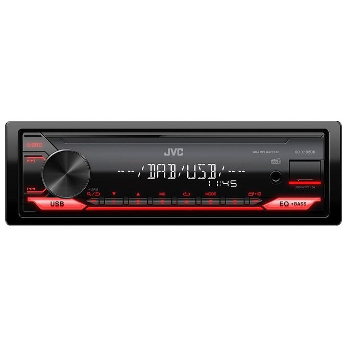 Jvc-KD-X182DB-Sintolettore-Mechaless-Dab-Tuner-Usb-e-Aux-in-Forntalino