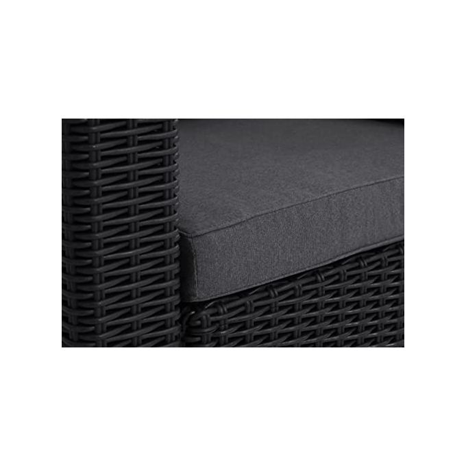 CALIFORNIA-SOFA-2-SEATER-CON-CUSCINI-SEDUTA-SCHIENALE---141X68X715H---ROUND-WICKER-6-MM---GRAFITE-------