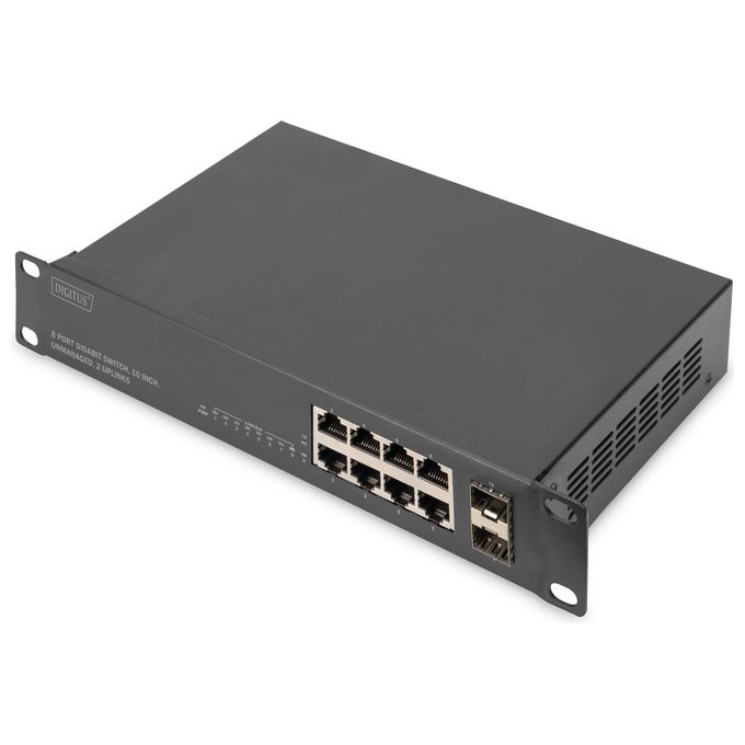 Digitus-DN80119-Switch-Gigabit-8-Porte-10-Pollici-Non-Gestito-2-UpLink
