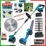 Saristore Decespugliatore Tagliaerba Elettrico Batteria + Motosega 6" - 2 batterie 48V
