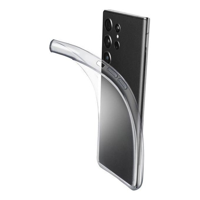 Cellular-Line-Cover-Fine-per-Galaxy-S23-Ultra-Cover-in-gomma-morbida-ultra-sottile-e-trasparente