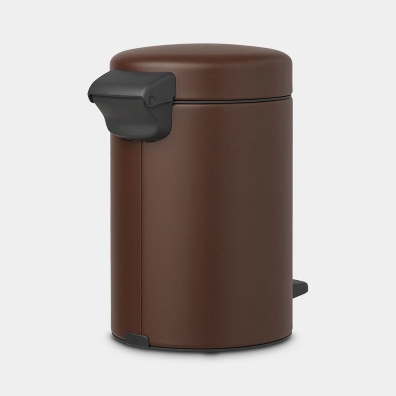 Brabantia-Pattumiera-a-Pedale-Newicon-3-Litri-Mineral-Marrone