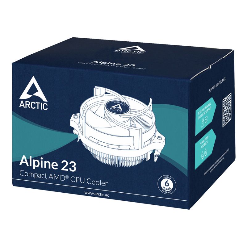 Oem-Ventola-Arctic-Alpine-Am4-Amd-Pwm-Sharing-Tech-100-2700-Rpm