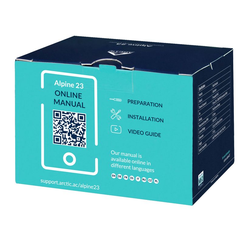 Oem-Ventola-Arctic-Alpine-Am4-Amd-Pwm-Sharing-Tech-100-2700-Rpm