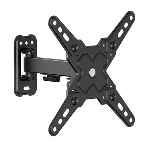 Value supporto da parete per tv 13-43 pollici nero 2 punti rotazione 20 kg