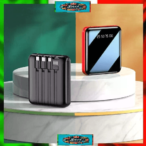 THIATT Power Bank LED Display - Batteria Portatile Multi Uscite USB Type-C iPhone 2A