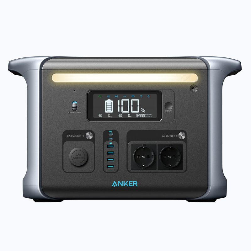 Anker-757-Power-Station-Powerhouse-portatile-1229Wh-batteria-LiFePO4-ricarica-0-80--in-1-ora-alimentazione-mobile-1500-W-2-porte-USB-C-100-W-Max-luce-LED-per-campeggio-camper-guasti